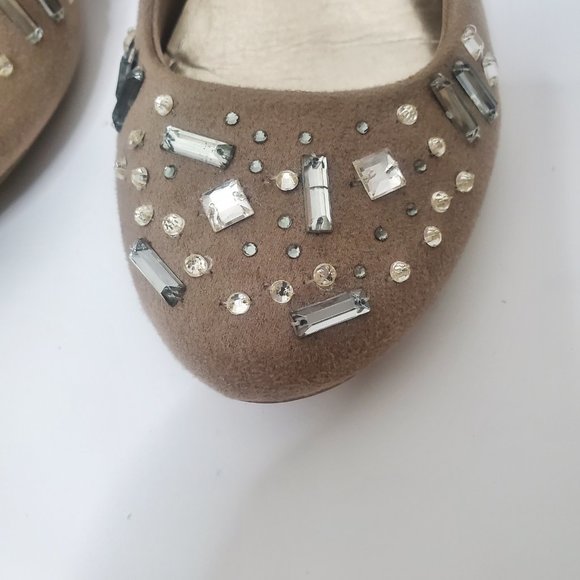 Report Suede Flats with Bling - Picture 3 of 8